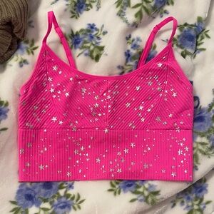Pink Starry Women's workout top